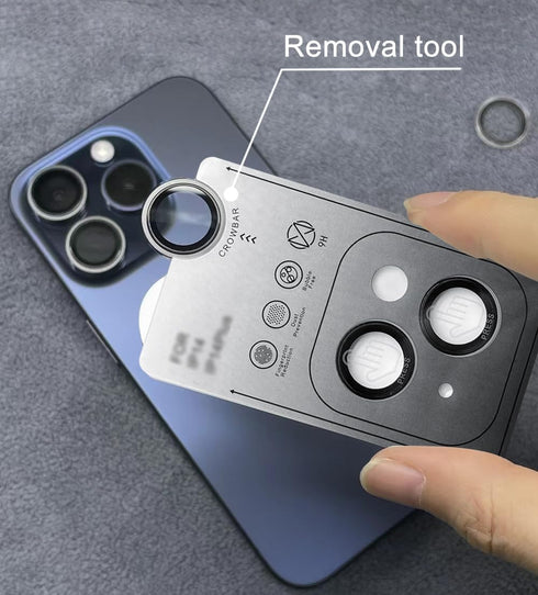 11 12 12 9H TENOC Camera Lens Protector for iPhone & iPhone & iPhone Mini, Tempered Glass Camera Screen Cover, Black