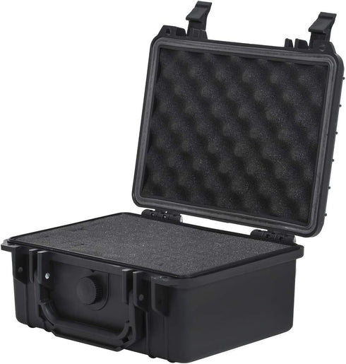 MEIJIA Portable IP67 Waterproof Hard Case - Elegant Black Camera Case with Customizable Fit Foam Insert