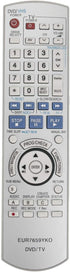 AIDITIYMI EUR7659YKO Remote Control Replacement for Panasonic DVD VCR Recorder Models DMR-ES15, DMR-E35V, DMR-ES30V,