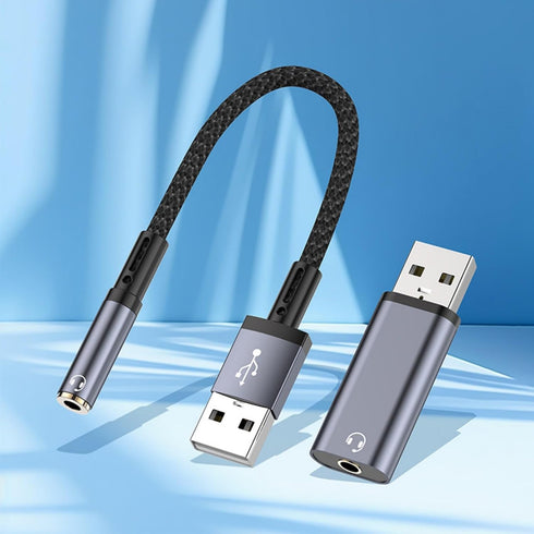 DRAGONRUN 3.5mm 3.5mm USB to Adapter USB to Cable for Headphones Window Laptop Desktops Docking Station