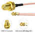 5PCS RG178 12 inch(30cm) MHF1 TUOLNK SMA Female to IPX U.FL Coaxial Cable, SMA UFL Low Loss Jumper Extension Cable