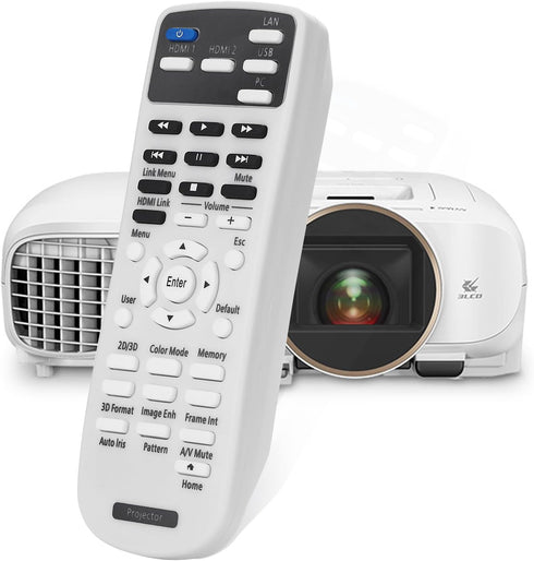 Replacement Projector Remote Control 2181830 for Epson Home Cinema 2100 2150, EH-TW5400 EH-TW5600 EH-TW5650