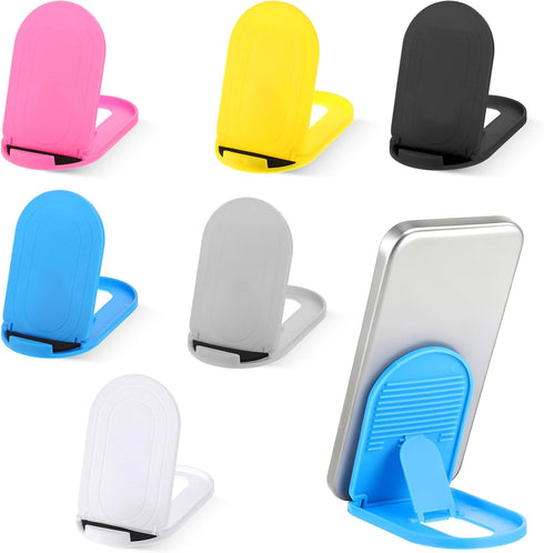 Apojgitn 6PCS Foldable Phone Stand - Colorful Desk Office Cell Phone Holder, Mobile