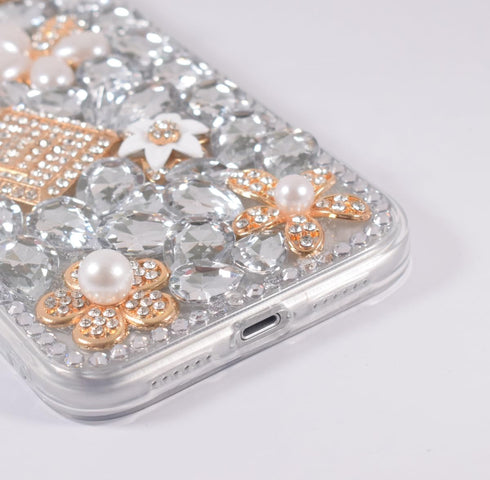 Poowear 12/12 3D 12 iPhone12 6.1" Compatible with iPhone Pro Bling Glitter Case,Luxury Bling Diamond Rhinestone