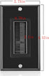 Brush Wall Plate Decora Style, Cable Pass Through Faceplate Insert for Wires, Single Gang Wall Socket
