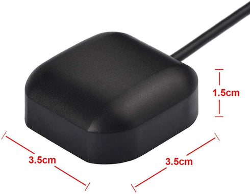 Bingfu Waterproof Active GPS Navigation Antenna, Adhesive Mount SMA Male with 15cm RG178 Coaxial Cable