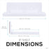 8 Shelf Wall Mount for Speakers, Security Cameras, Baby Monitors, Plants Toys & More, Floating Shelves, Adhesive