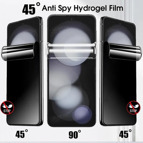 Samsung Galaxy Z Flip4 Privacy Screen Protector 2 Pack - Anti-Spy, Bubble Free, Case Friendly, 6H Hardness, Easy