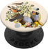 PopSockets PopGrip: Swappable Grip for Phones & Tablets - Vintage Birds Flowers Leaves Abstract Pattern