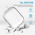 valkit Compatible Airpods Pro Case Cover | Clear Soft TPU Protective Case 2019 with Keychain, Shockproof - Transparent
