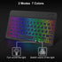 Ultra-Slim Bluetooth Keyboard and Mouse - Portable Mini Wireless Keyboard Rechargeable 7-Color Backlit for iPad iPhone