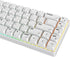 Guffercty kred 128 Keys Minimalist White Keycaps, XDA Profile Dye-sub PBT Keyboard Caps for 60% 65% 75% 96% Mechanical