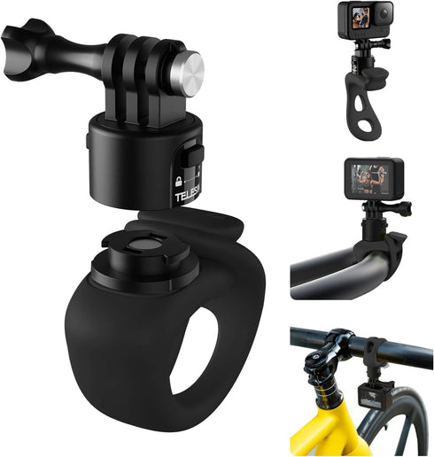 TELESIN S2 Camera 360 Flexible Mount Band Wrap for Hero 12 11 10 9 8 7, Insta360 X3 X4, DJI Action 4