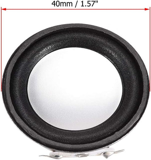 uxcell 3W 4 Ohm Micro Internal Speaker Magnet Loudspeaker 40mm Dia 4pcs