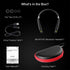 Bluetooth Headphones, Upgraded Foldable Wireless Neckband Headset with Retractable Earbuds, Noise Cancelling for