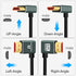 8K 2.1 90 1.6FT, 4K@120Hz 8K@60Hz TV/HDTV/PS5/Blu-ray Thsucords Ultra Thin HDMI Degree Left Angle Cable Flexible Slim