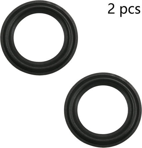 Fielect 2Pcs 3.5inch Foam Speaker Edge Surround Rings Replacement Kit for Speaker Repair, Black