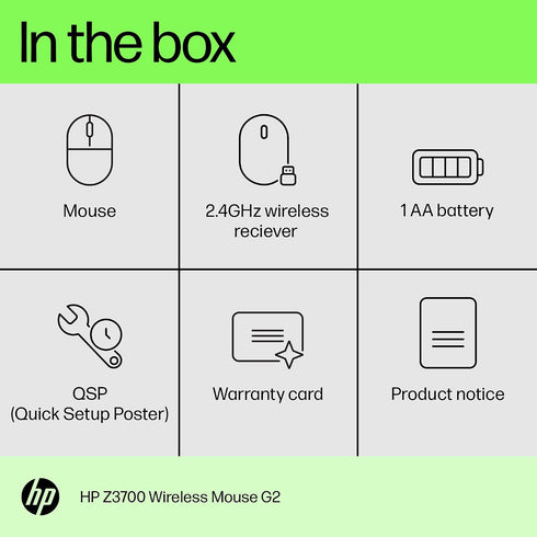 HP Z3700 G2 Wireless Mouse - Elegant Pale Rose Gold Design