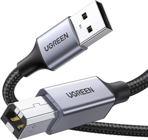 UGREEN Printer Cable, 10 FT USB A to B, Nylon Braided USB