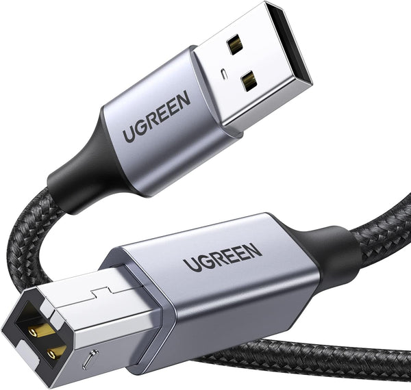 UGREEN Printer Cable, 10 FT USB A to B, Nylon Braided USB