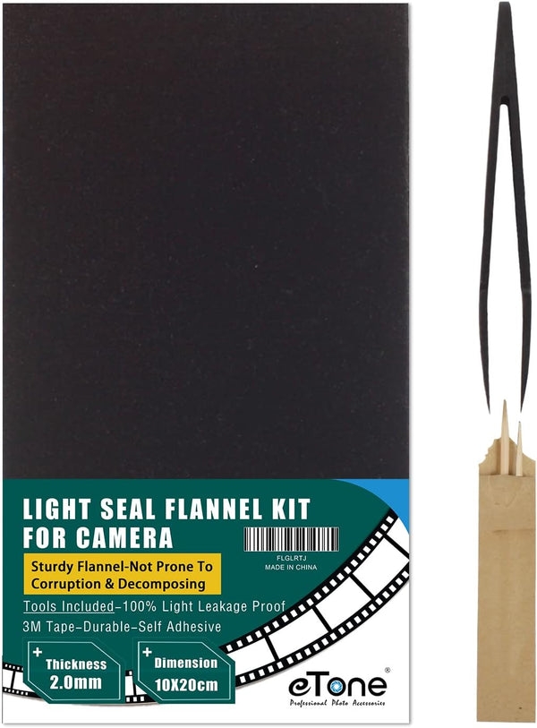 Light Leak Proof Sponge Baffle, Self Adhesive Flannel 100x200x2mm, Camera Panorama Film Repair Kit