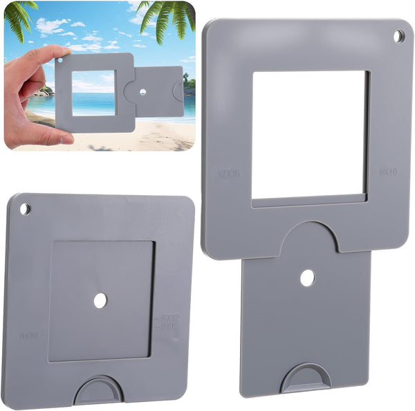 XLIUAX 2Pcs Portable View Finder, View Finder with Sliding Mechanism, Adjustable Custom Viewfinder,