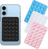 4-Piece Silicone Suction Cup Cell Phone Holder, Self-Adhesive Handsfree Holder for Selfies and Videos, Compatible with