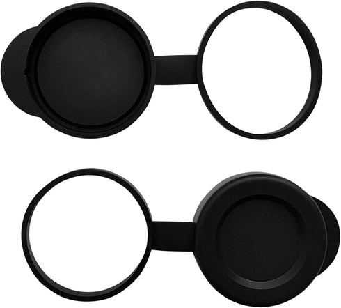 32mm Binocular/Monocular Objective Lens Caps, Internal Diameter 42.6-43.6mm Rubber Cover Set - Black