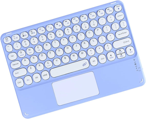 Wireless Keyboard with Touchpad, Ultra-Slim Portable Rechargeable Bluetooth Keyboard for OS Android Windows Devices