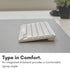 Macally Bluetooth Keyboard for Mac, Premium Multi-Device Compatible Wireless Keyboard for MacBook, iMac, Laptop, PC