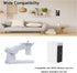 Camera Wall Mount for Wyze Battery Cam Pro, 180 Adjustable Ceiling Mounting Bracket, 2 Pack, White