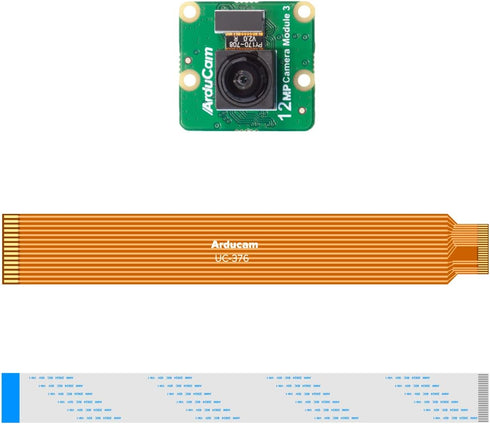 Arducam 3, 12MP IMX708 102(H) 5, 4/4B, 3/2/Zero for Raspberry Pi Camera Module Wide Angle Fixed Focus HDR Camera