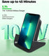 YUWISS Wireless Charger, 10/7.5/5W Cordless Charging Stand for iPhone 14/13/12/11 Pro Max & Galaxy