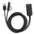 Micro USB/Type-C Adapter HDMI Cable, 1080P Bluetooth Same Screen Cable for Android Mobile Phone to HDMI TV, Monitor