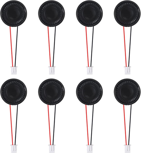 8Pcs 8 Ohm 2W Round 28mm Loud Speakers for Small Loudspeaker Audio MP3 MP4 Player
