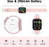 Smart Watch for Women, 1.85" Waterproof Fitness Tracker with 24-Hour Blood Pressure, Heart Rate, SpO2 Monitor, iPhone