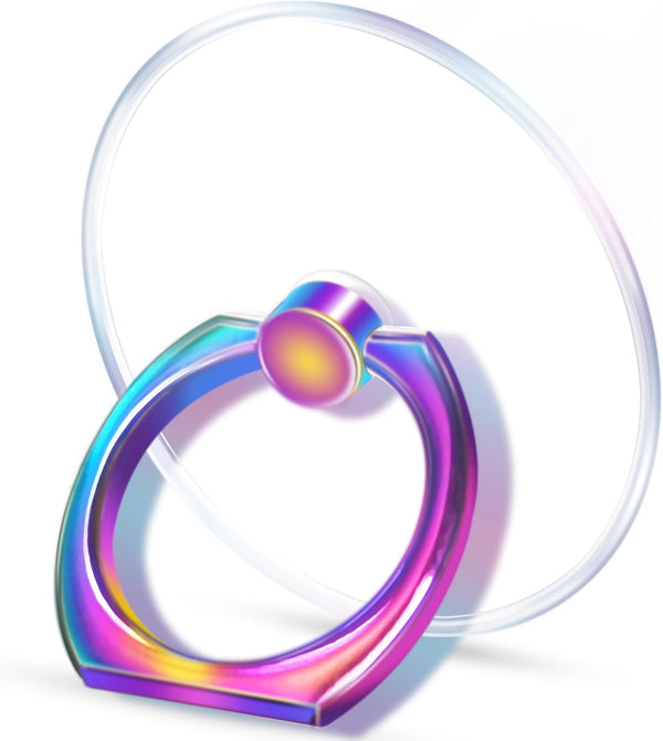Transparent Clear Phone Ring Grips Holder, Finger Ring Stand for Cell Phone Tablet Case Accessories, Round (1PCS