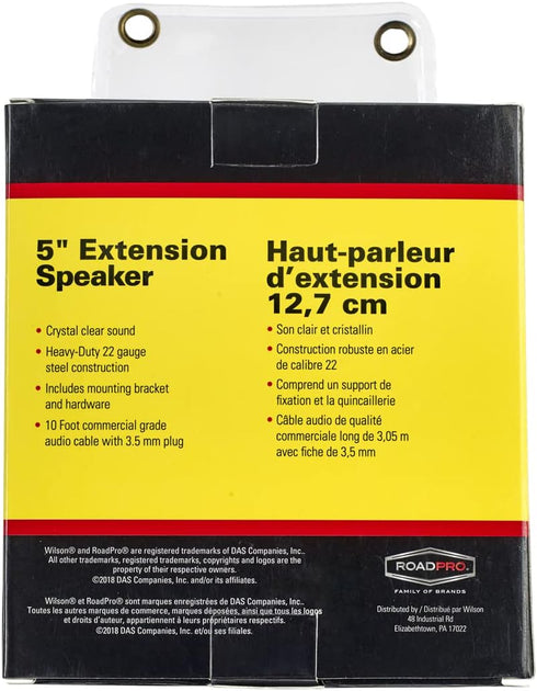 Wilson 305600BLK Black 22 Gauge Steel CB Extension Speaker