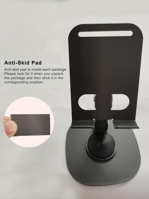 AKINLOAF Dual Folding Cell Phone Stand Fully Adjustable Foldable Desktop Phone Holder Cradle Dock, Thick Case Friendly