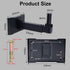 HD-339 Heavy Duty Speaker Wall Mount, Holds up to 100lbs, Professional Audio PA Speakers (2 Packs Black)