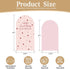 agogos 2 Covers,Set 2(6FT/5FT) Pcs A Berry Sweet Baby is ON The Way Arch Backdrop of Pink Plaids Strawberry Theme Arch
