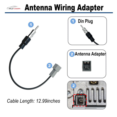 2015-2020 2016-2020 K2 K3 K4 Car Radio Wiring Harness for Hyundai KIA with Radio Antenna Adapter Aftermarket Car Stereo