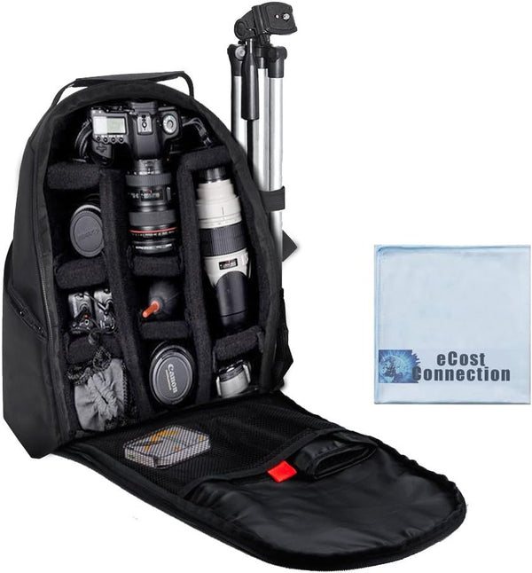 Deluxe Digital Camera / Video Padded Backpack For Nikon, Canon, Sony, Pentax