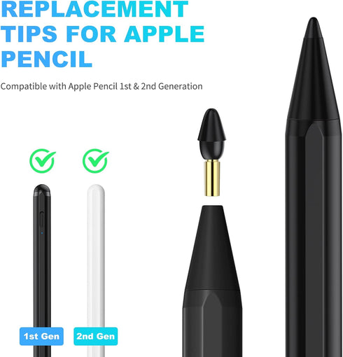 Black Replacement Tips for JAMJAKE K10 Stylus Pen (4 Pack)
