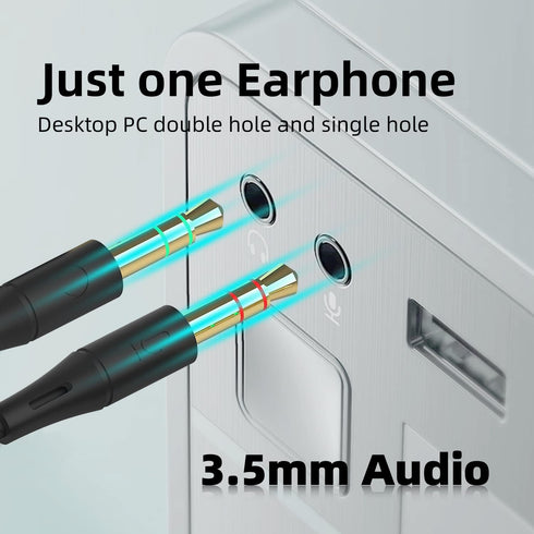 Headphone Splitter Adapter, 3-in-1 Pack, 3.5mm Male to 2 Port 3.5mm Female & 3.5mm Female to 2 Port 3.5mm Male Aux