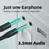 Headphone Splitter Adapter, 3-in-1 Pack, 3.5mm Male to 2 Port 3.5mm Female & 3.5mm Female to 2 Port 3.5mm Male Aux