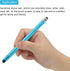 MECCANIXITY 10pcs Universal Stylus Pens, Dual Rubber Tips, Capacitive Touch Screen Pen, Sensitivity Precision