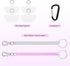 4 2* 4* 1* Doormoon Phone Lanyard Leash with Patch, Phone Tether, Phone Tether Tab, Carabiner for Climbing Outdoor