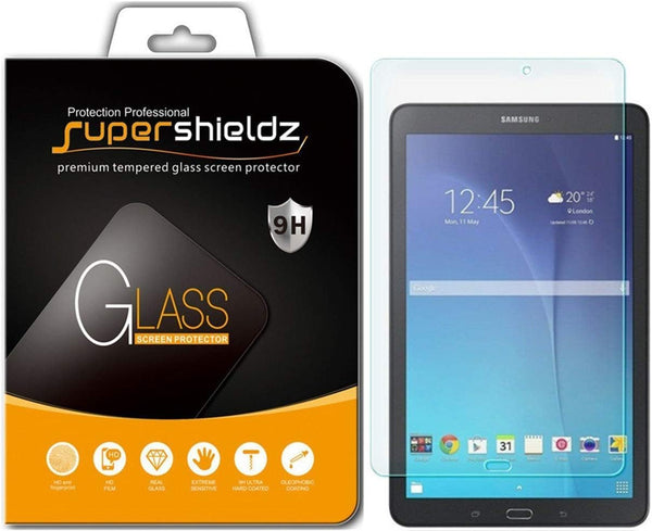 Supershieldz Tempered Glass Screen Protector for Samsung Galaxy Tab E 9.6 inch - Anti Scratch, Bubble Free