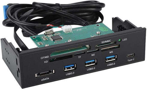 Mugast Internal Card Reader, 5.25 inches USB 3.0 Interface Multifunction Internal Card Reader